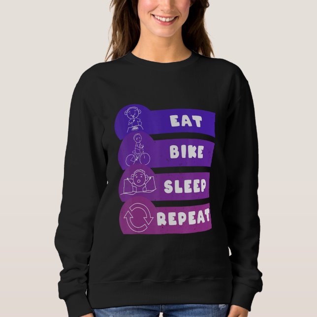 Camiseta Eat Bike Sleep Repeat (Frente)