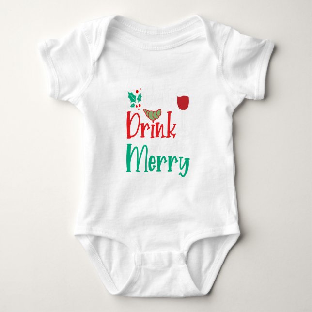 Camiseta Eat Drink And Be Merry Red Wine (Frente)