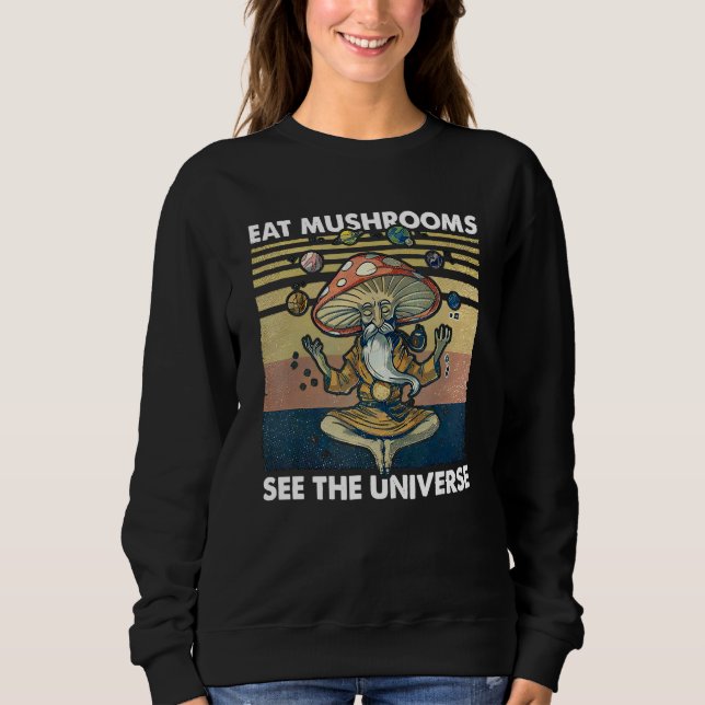 Camiseta eat mushrooms see the universe (Frente)