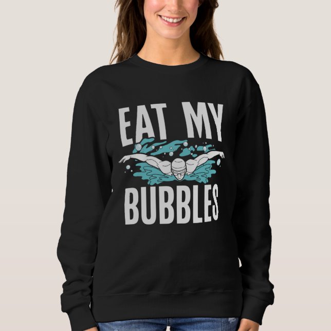 Camiseta Eat My Bubbles Swim Coach  Swimming (Frente)
