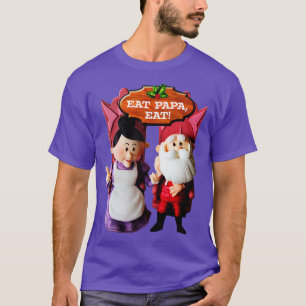 Camiseta EAT PAPA EAT Sra. Claus e Papais noeis