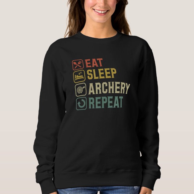 Camiseta Eat Sleep Archery Repeat Simple Minimalist Archer  (Frente)