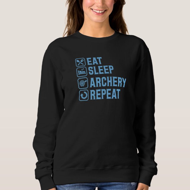 Camiseta Eat Sleep Archery Repeat Simple Minimalist Archer  (Frente)