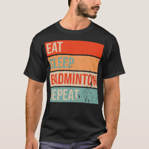 Camiseta Eat Sleep Badminton Repetir 2