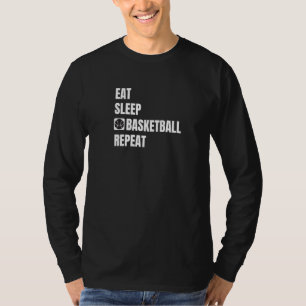 Camiseta Eat Sleep Basball Repete Baske