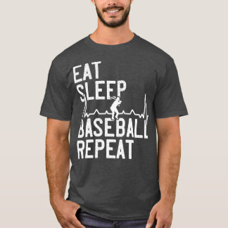 Camiseta Eat Sleep Baseball Repeat Funny Baseball Player 