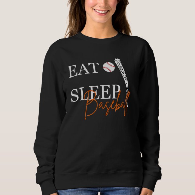 Camiseta Eat Sleep Baseball Repeat  Passionate Baseball Pla (Frente)