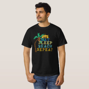 Camiseta Eat Sleep Beach