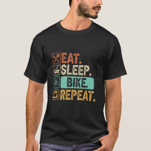 Camiseta Eat Sleep Bike Repetir Ciclo