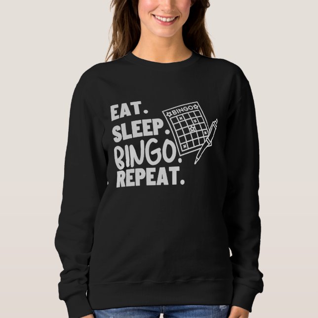 Camiseta Eat Sleep Bingo Repeat Casino Bingo (Frente)