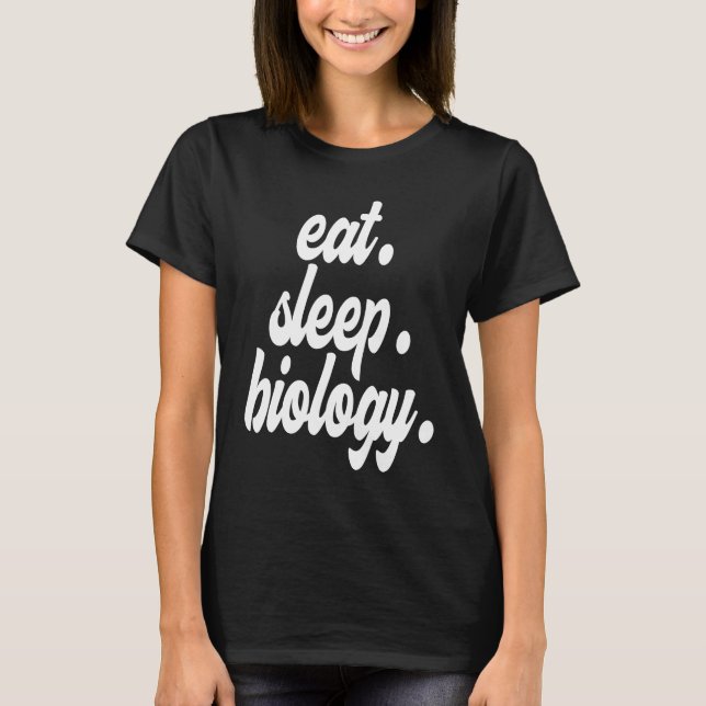 Camiseta Eat Sleep Biology (Frente)