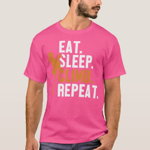 Camiseta Eat Sleep Climb Repete Bouldering Esporte Escala L