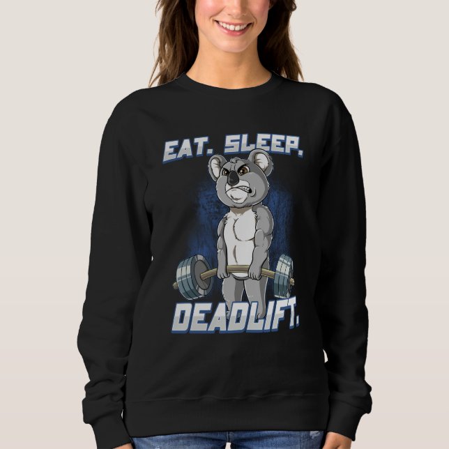 Camiseta Eat Sleep Deadlift Gym Bodybuilding  4 (Frente)