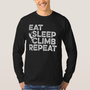 Camiseta Eat Sleep Escalb Repetir Escalada Escalando Rock C