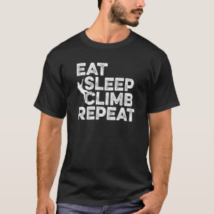 Camiseta Eat Sleep Escalb Repetir Escalada Escalando Rock C