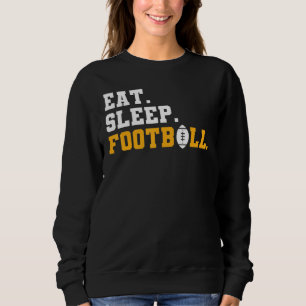 Camiseta Eat Sleep Futebol Orange Pul
