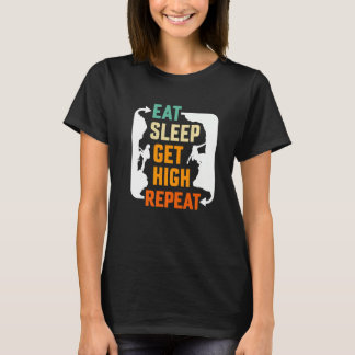 Camiseta Eat Sleep Get High Repeat Mountaineer