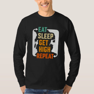Camiseta Eat Sleep Get High Repeat Mountaineer