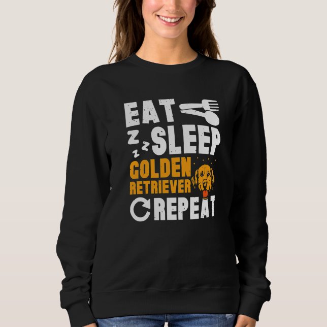 Camiseta Eat Sleep Golden Retriever (Frente)