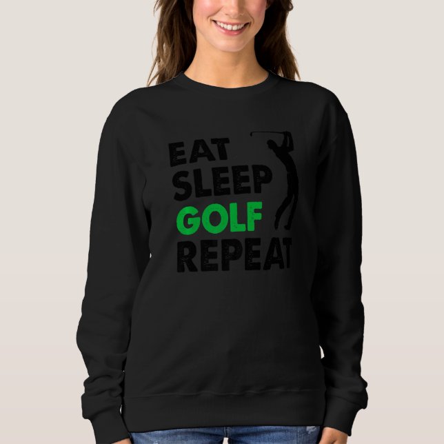 Camiseta Eat Sleep Golf Repeat Golf  for Women Men Golf  1 (Frente)