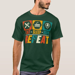 Camiseta Eat Sleep Guitar Pick Repeat Guitarist Musician Mu