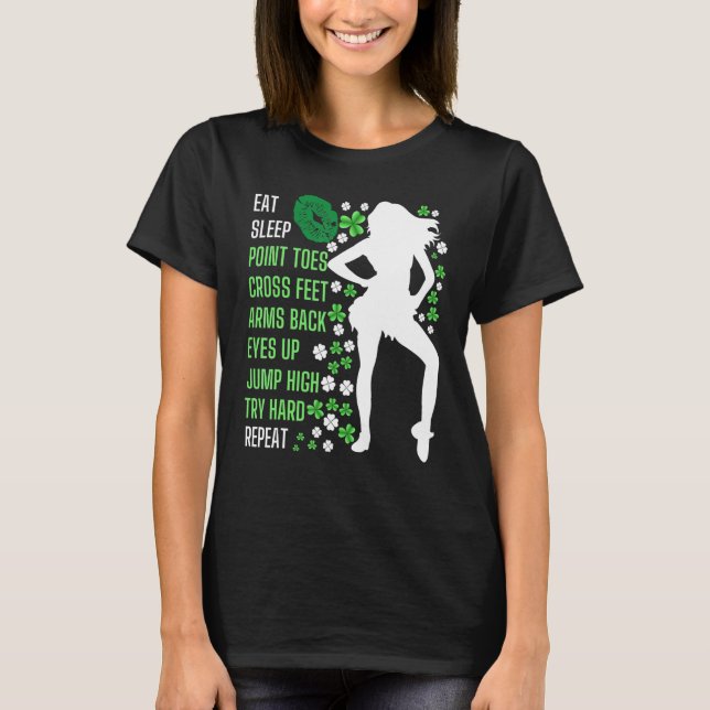 Camiseta Eat Sleep Irish Dance  Irish Dancer (Frente)