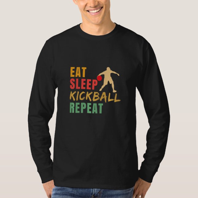 Camiseta Eat Sleep Kickball Repeat Kickball Kickball Player (Frente)