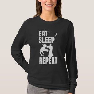 Camiseta Eat Sleep Kokyu Nage Aikido Repeat Aaikido Techniq