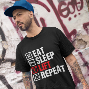 Camiseta Eat Sleep Levantar Repetir