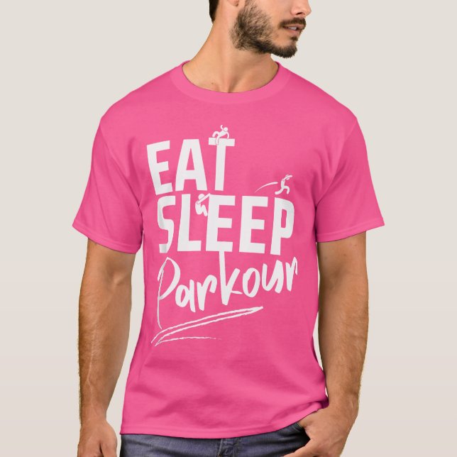 Camiseta Eat Sleep Parkour Repeat Parkour (Frente)