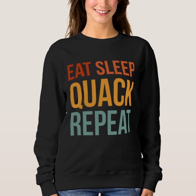 Camiseta Eat Sleep Quack Repeat Duck Hunting (Frente)