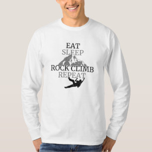 Camiseta Eat Sleep Rock Escalb Repetir