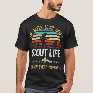 Camiseta Eat Sleep Scout Repeat _ Vintage Scouting Scout li