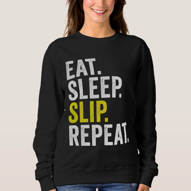 Camiseta Eat Sleep Slip Repeat Cricket (Frente)