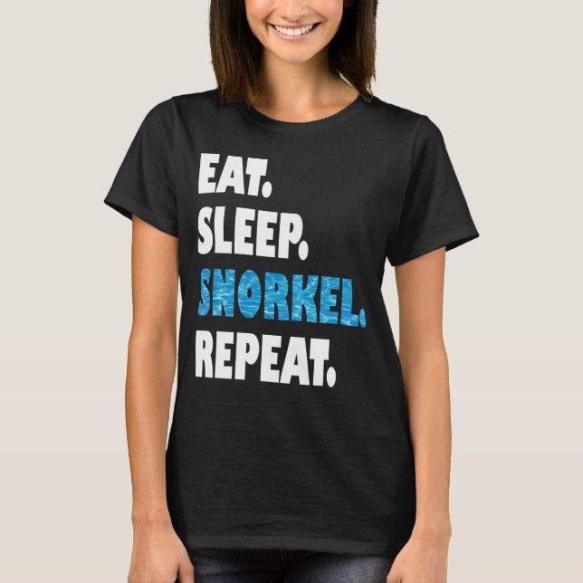 Camiseta Eat Sleep Snorkel Repeat (Frente)