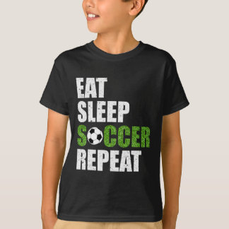 Camiseta Eat Sleep Soccer Repeat Soccer Player Gift Shirt