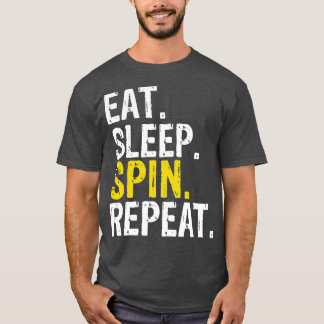 Camiseta Eat Sleep Spin Repeat Gift Spinning Class