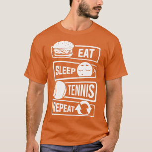 Camiseta Eat Sleep Tênis Repetir Racquets Ball Sports (1)