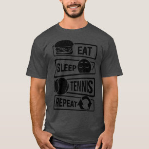 Camiseta Eat Sleep Tênis Repetir Racquets Ball Sports (2)