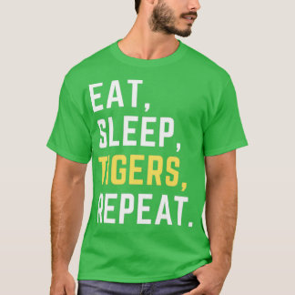 Camiseta Eat sleep tigers repeat