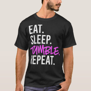 Camiseta Eat Sleep Tumble Repeat for Tumbling Gymnasts