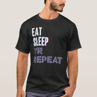 Camiseta Eat Sleep Vr Repeat Virtual Reality Video Game Pc 