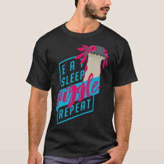 Camiseta Eat. Sleep. WIGGLE. Repeat. - Monster Hunter Desig