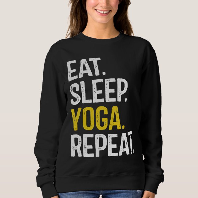 Camiseta Eat Sleep Yoga Repeat Essential (Frente)