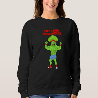 Camiseta Eat Your Vegetables Broccoli Weightlifting Gym Str