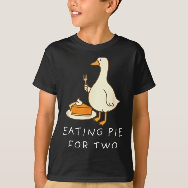 Camiseta Eating E For Two Silly Goose Baby Announcement Mat (Frente)
