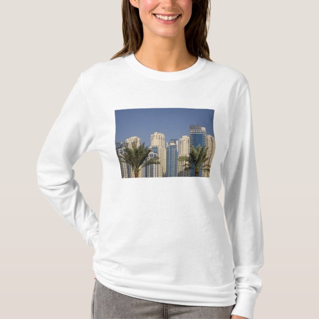 Camiseta EAU, Dubai. Torres de Jumeirah Beach Residence (Frente)