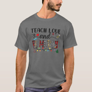 Camiseta Eb80 Ensinadora Adoradora Feliz Xmas Professor Leo