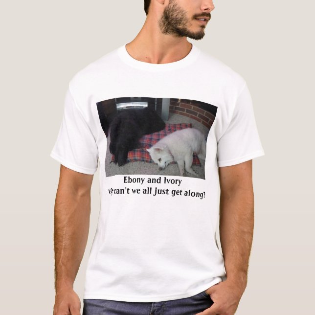 Camiseta Ébano e marfim (Frente)