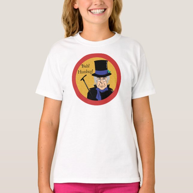 Camiseta Ebenezer Scrooge Bah! Farsa! (Frente)